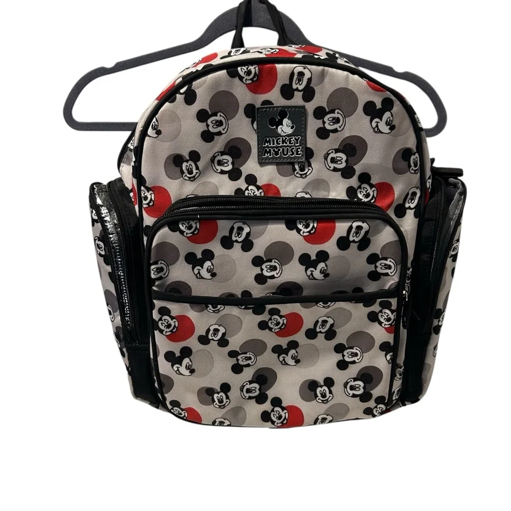 Disney Baby Mickey Mouse Diaper Bag Backpack‎ with Bottle Holders